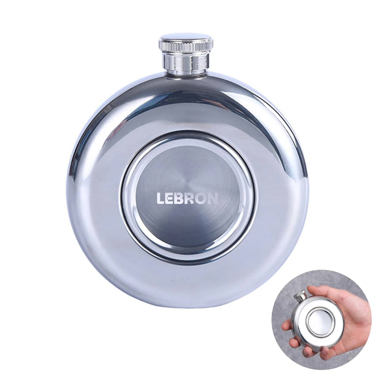 Portable Mini 5Oz Stainless Steel Round Hip Flask 1