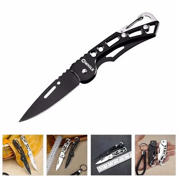 Custom 6.1 Folding Knife with Glass Breaker & Seatbelt Cutter — Outdoor Tool