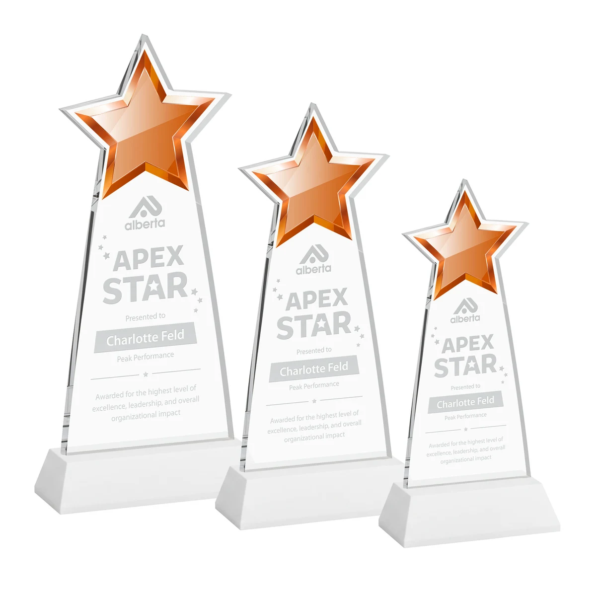 Starlite Award on Hartford Base - White 1