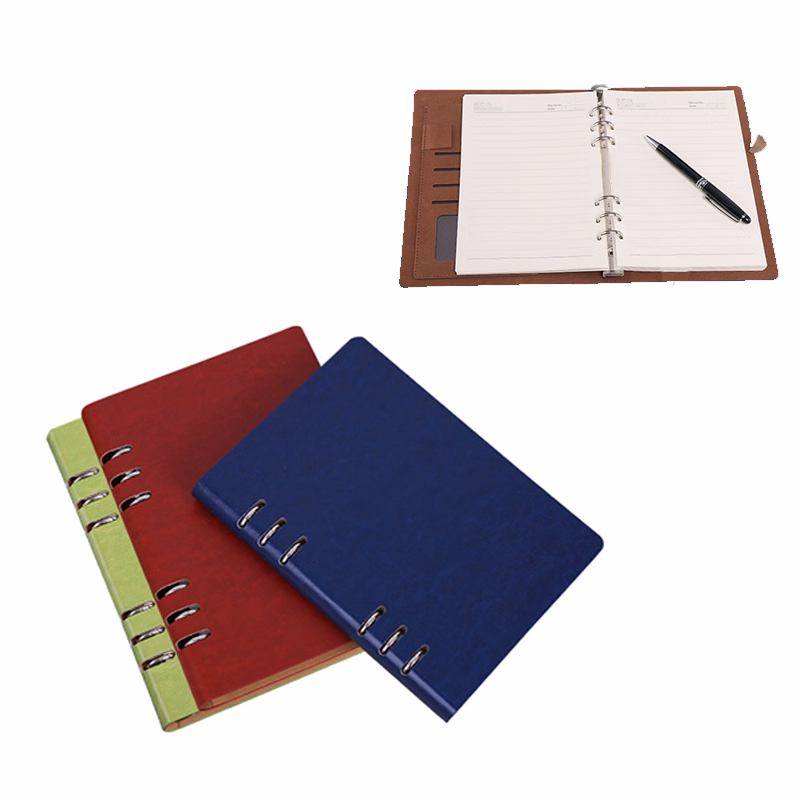 PU Leather 5" X 8" Loose-leaf Notebook
