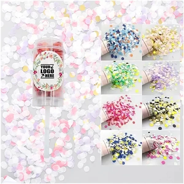 Multicolor paper Confetti Push Popper 1