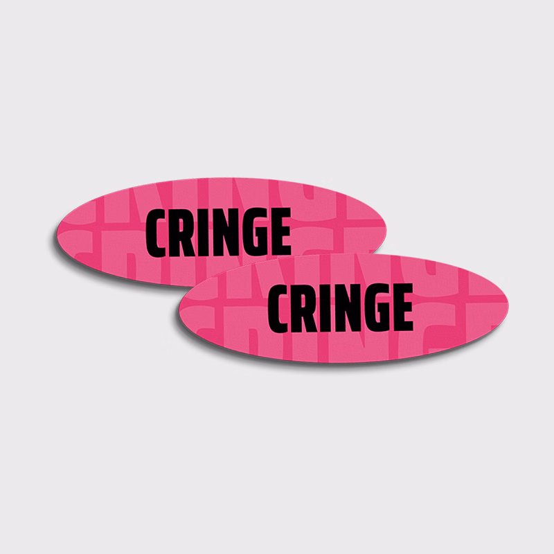 Oval Stickers 6x2