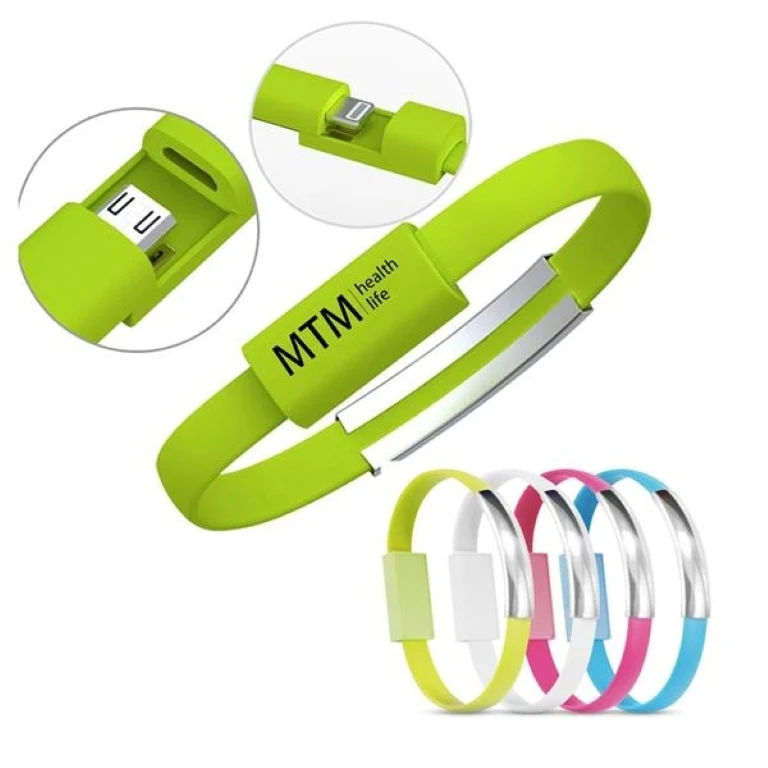 Silicone Wearable Data Cable Bracelet Wristband 1