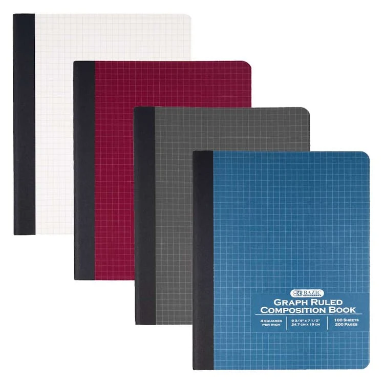 Composition Book - Quad-Ruled Assorted 1