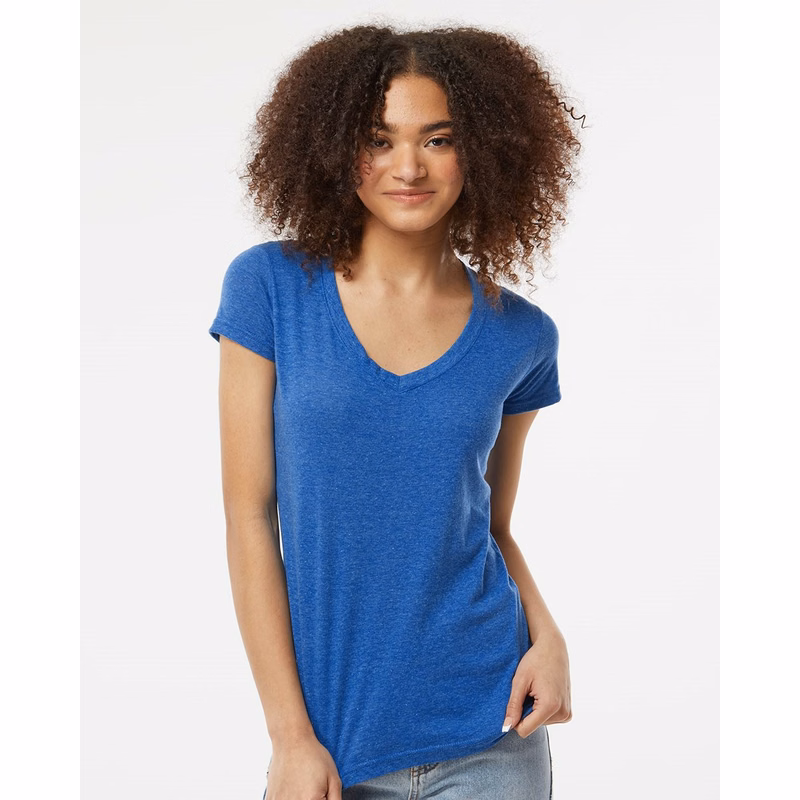 Women's Poly-Rich V-Neck T-Shirt - 244