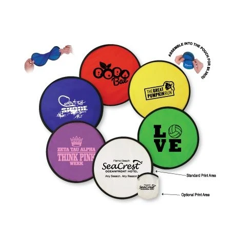 Flexible Nylon Flying Disc with Matching Pouch 1