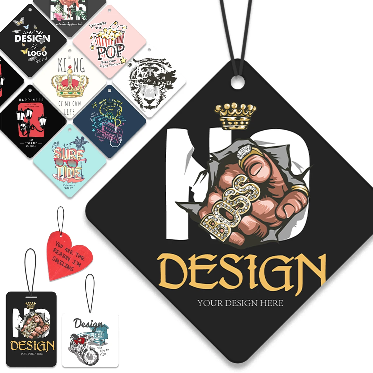 Customized shape air freshener - 16 different scents 1