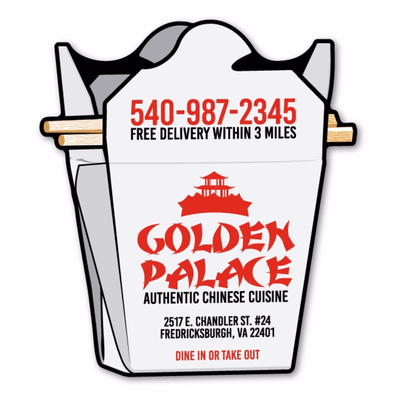 Take-Out Box Magnet - 4.5" x 5" - 20 mil