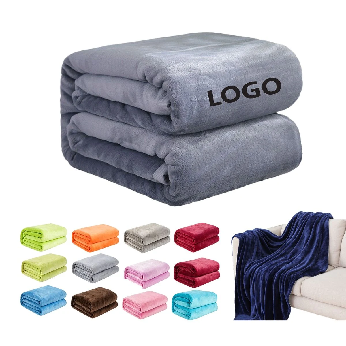 Flannel Blanket For Office Or Norm Naps 1