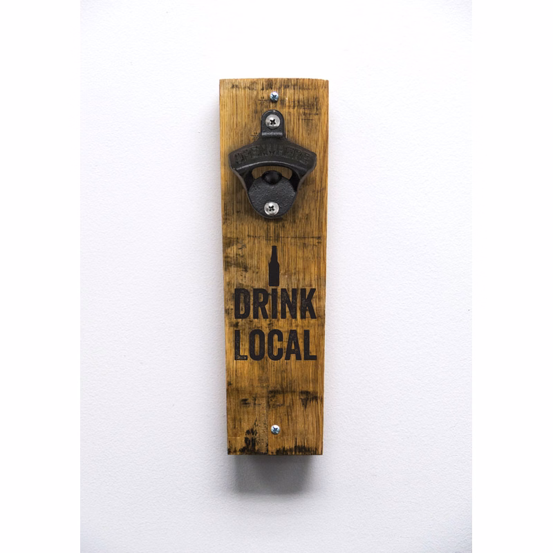 Wall-Mount Stave Bottle Opener