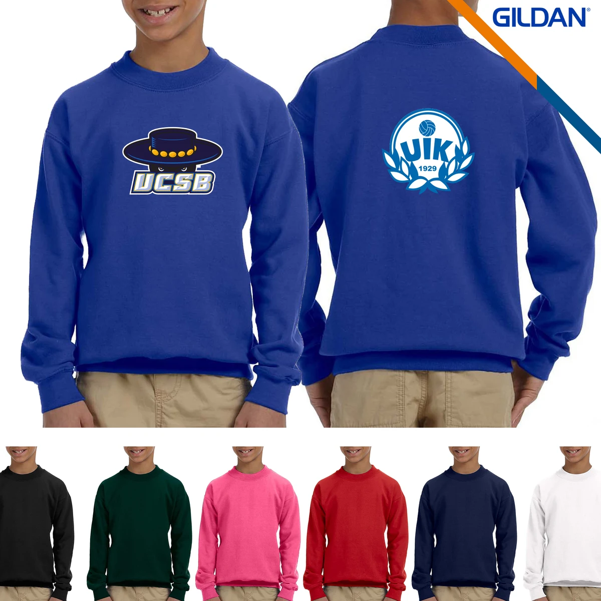 Gildan® Heavy Blend Youth Crew Sweatshirts 1