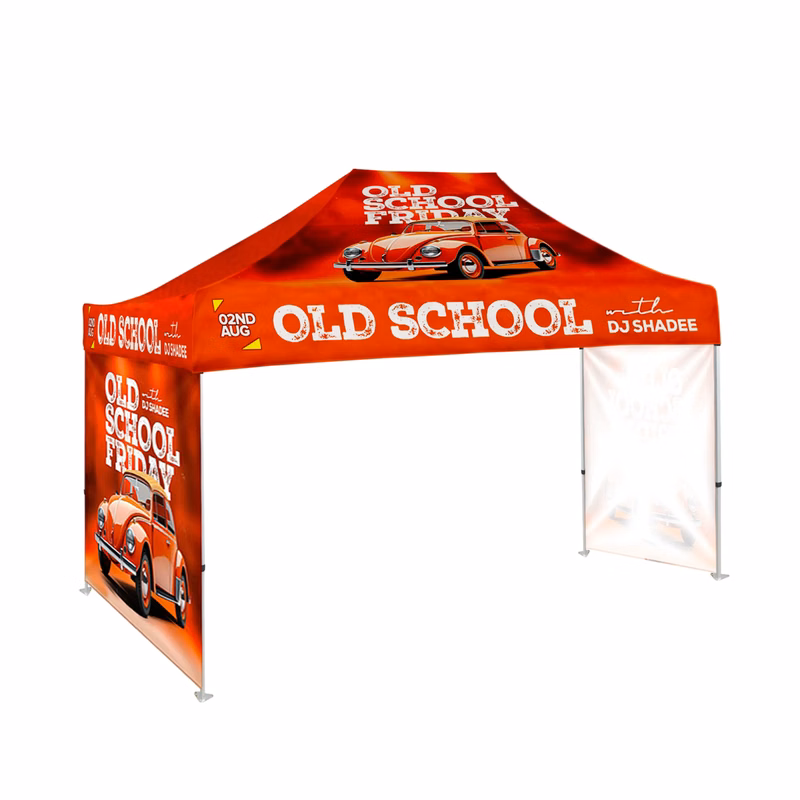 10'x15' Tent Canopy w frame, 2 side full wall