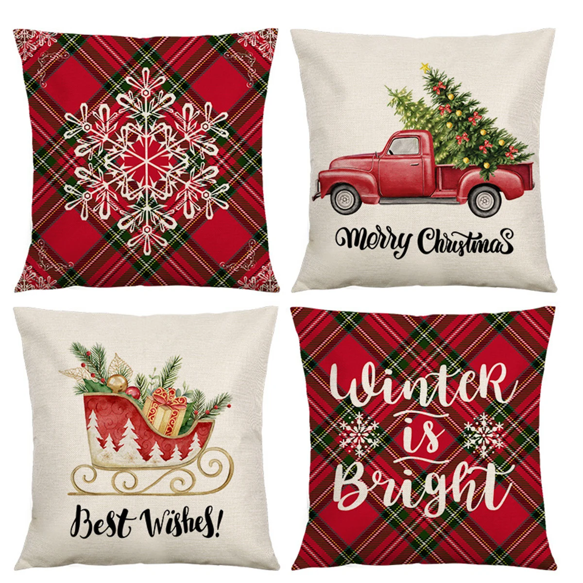 Christmas Decorations Pillow Covers 1