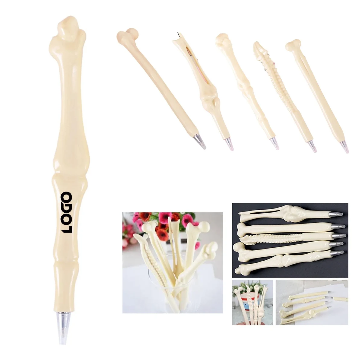 Creative Novelty Bone Shape Ballpoint Pen 1