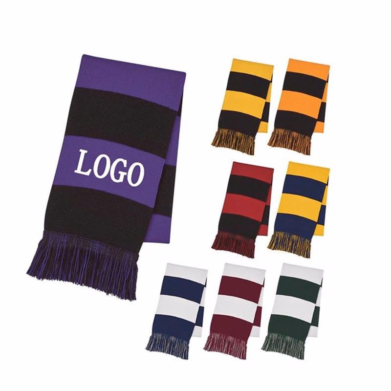 Winter Knit Scarf With Fringe