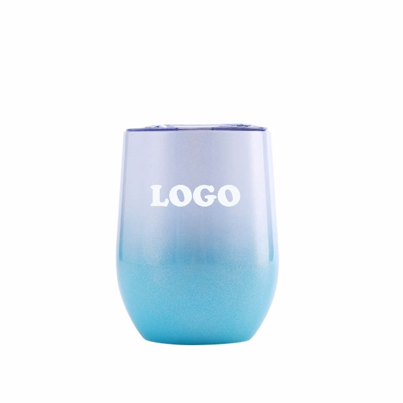 12oz Gradient U-Shaped Double Layer Vacuum Thermos Cup