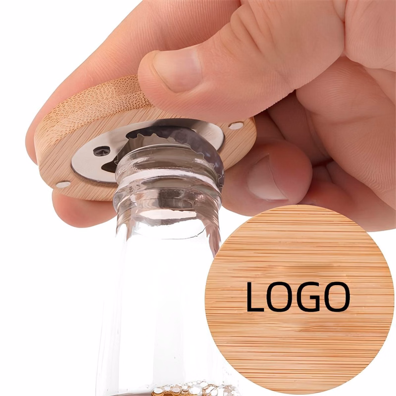 Wooden Fridge Magnet W/ Opener