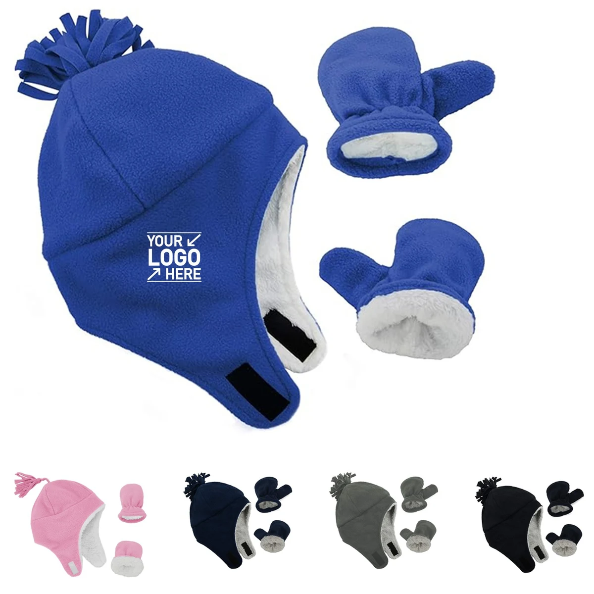 Baby Fleece Hat Mitten Set 1
