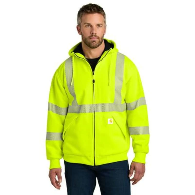 Carhartt ANSI 107 Class 3 Lined Full-Zip Sweatshirt, custom hoodie or sweatshirt with logo imprint 1