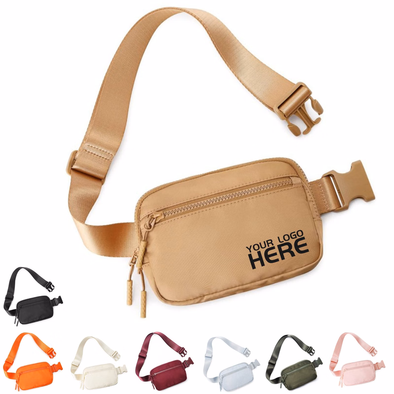 Unisex Belt Bag With 4 Zipper Pocket