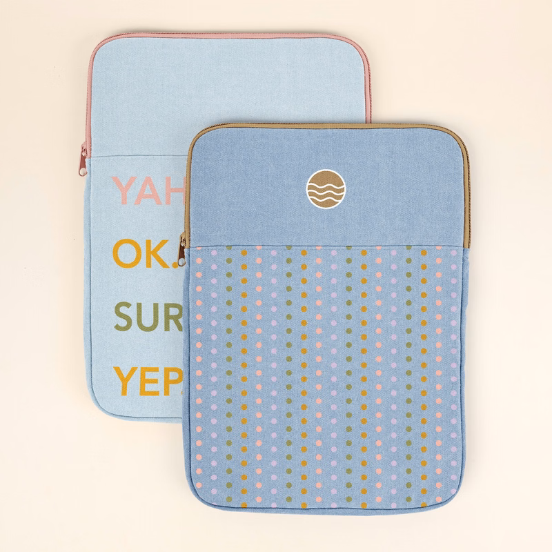 PORTRAIT LAPTOP SLEEVES - DENIM - SMALL - 13"