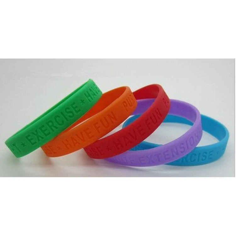 Custom Debossed Silicone Wristband 1