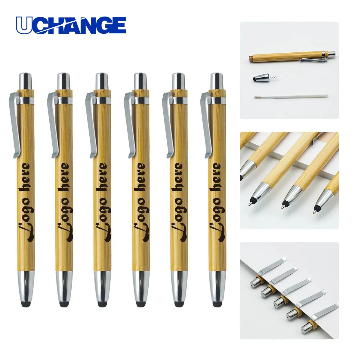 Bamboo Touch Screen Ballpoint Pen for Eco Promo 1