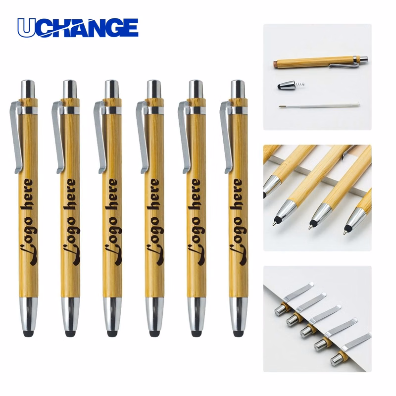 Bamboo Touch Screen Ballpoint Pen for Eco Promo