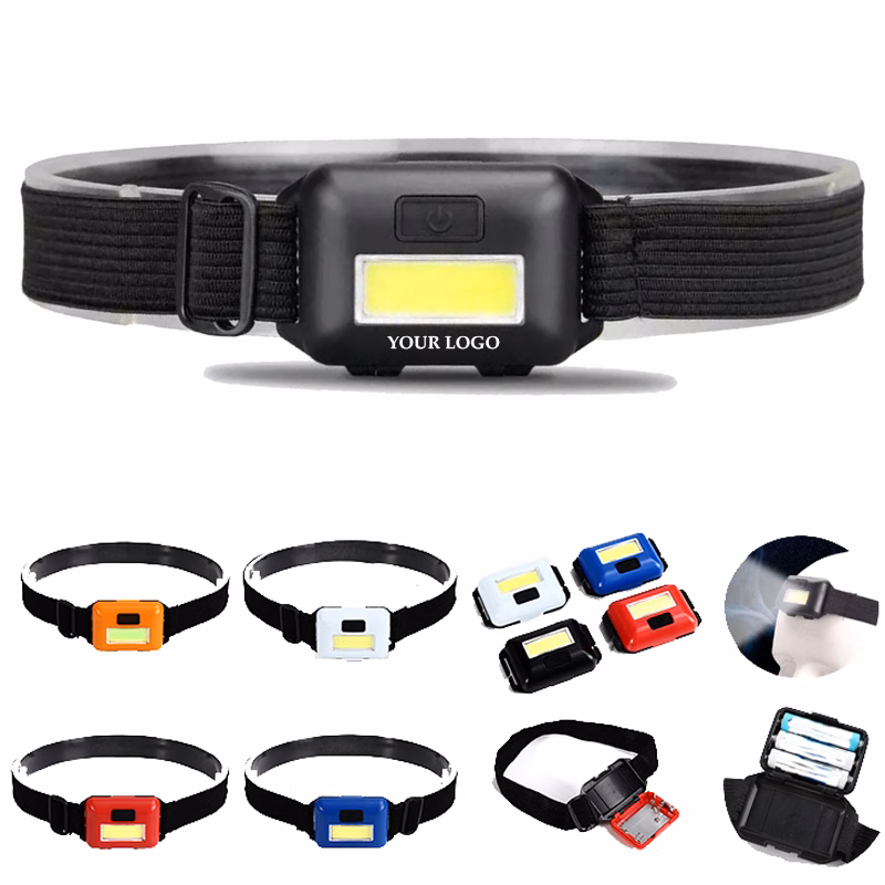 Waterproof Cycling COB Head Light Lamp With Strap