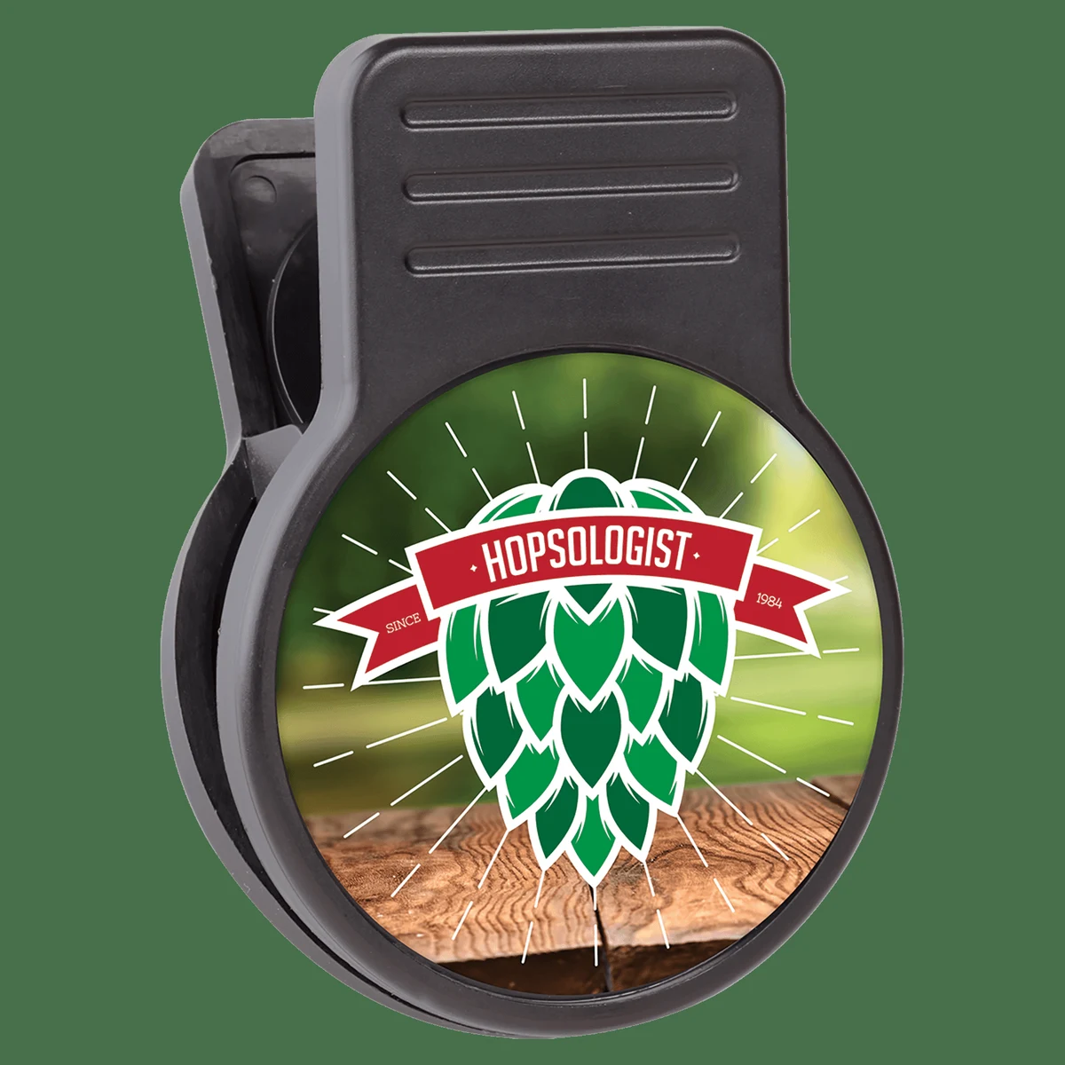 Matte Black Magnetic Chip Clip with Bottle Opener 1
