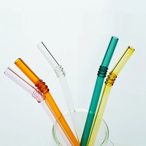 Recyclable Eco Friendly Glass Color Drinking Straw 1