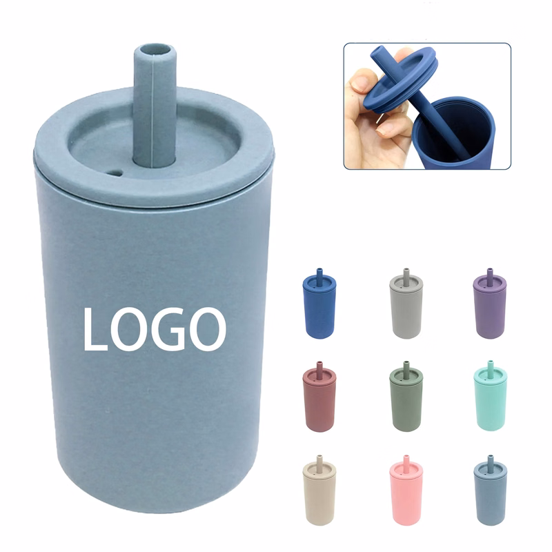 7oz Silicone Toddler Smoothie Cups with Straw