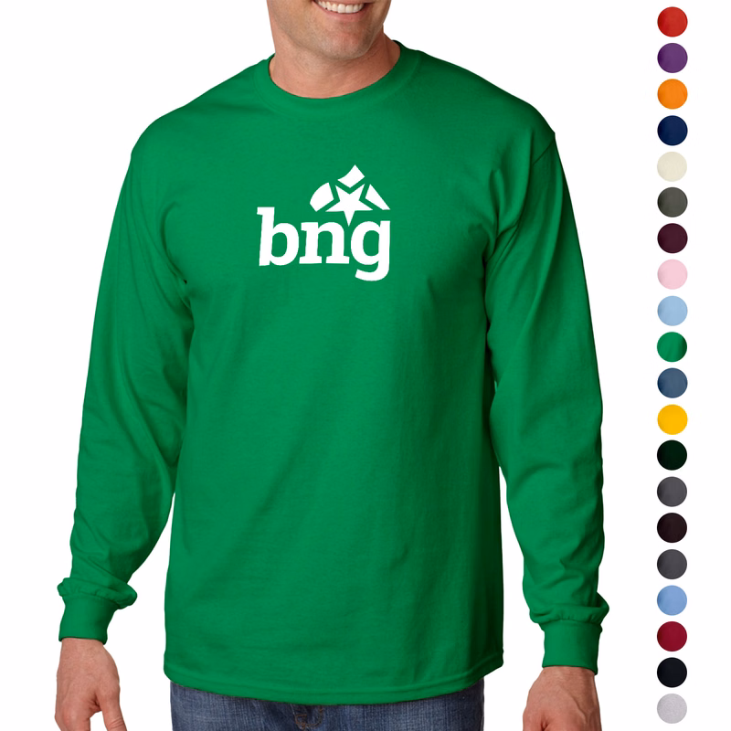 Preshrunk 100% Cotton Long Sleeve Winter T-Shirt 6.1 oz