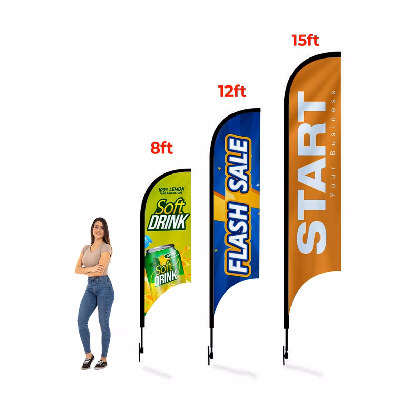 12' Feathered Flag Replacement