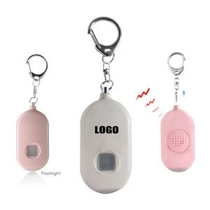 Rechargeable Round Alarm With Flashlight And 120DB Panic Sound 1