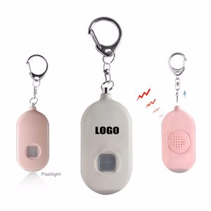 Rechargeable Round Alarm With Flashlight And 120DB Panic Sound