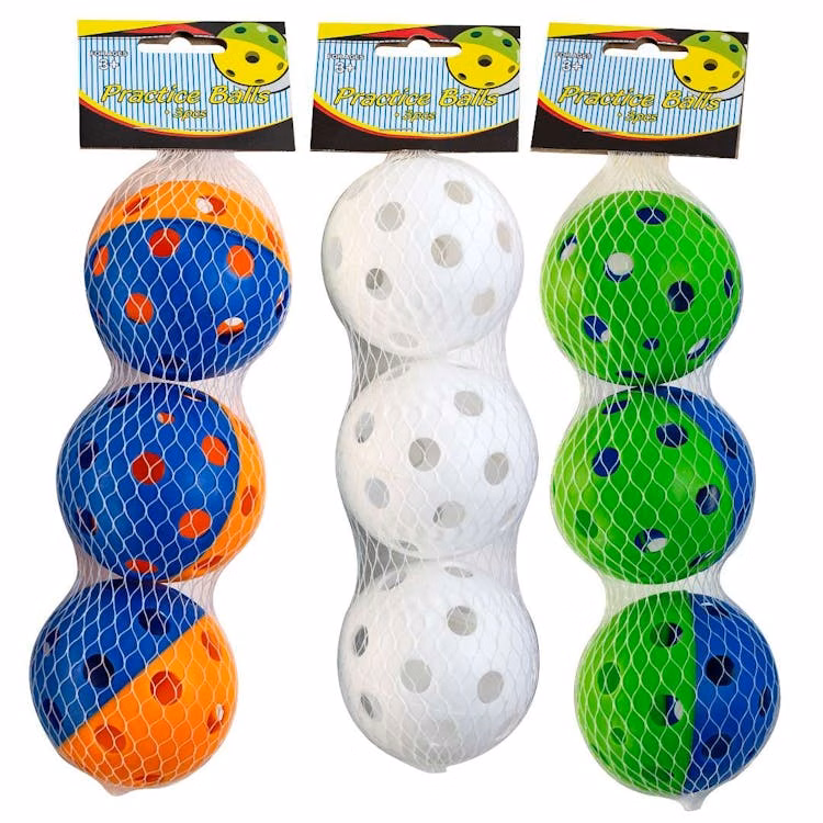 Plastic Practice Balls - 3 Pack