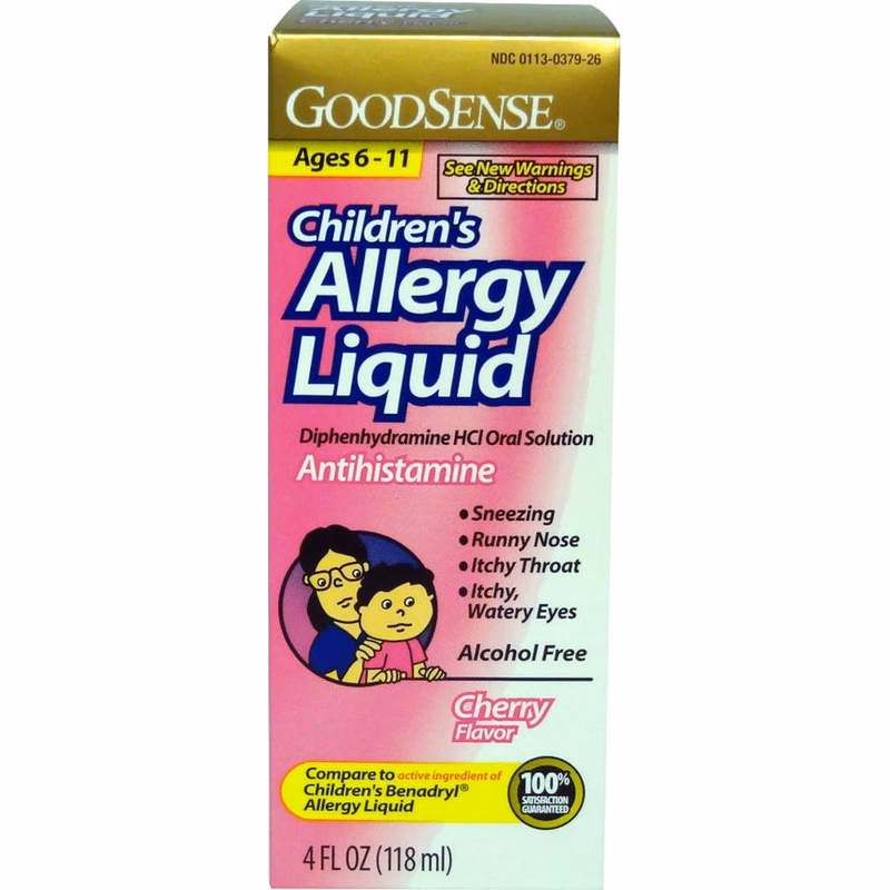 Children's Allergy Liquid Antihistamine - Cherry 4 oz