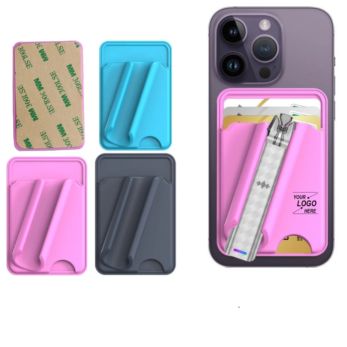 Phone Wallet with Card and Lipstick Slots 1