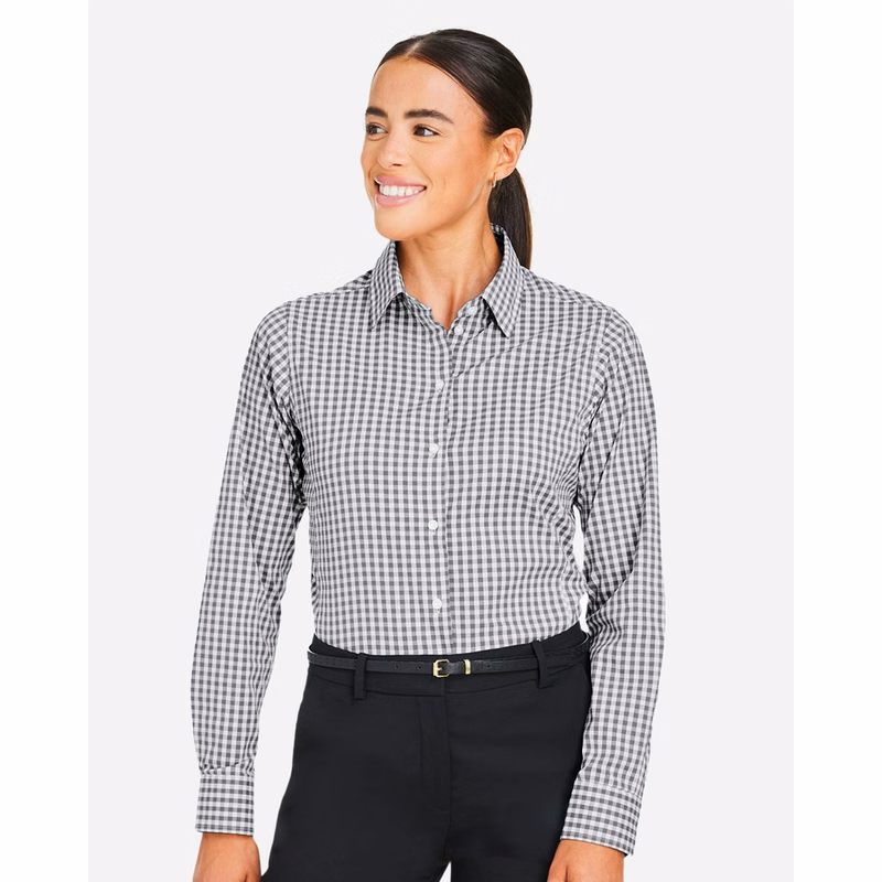 Women's CrownLux Performance® Gingham Dress Shirt - DG536W