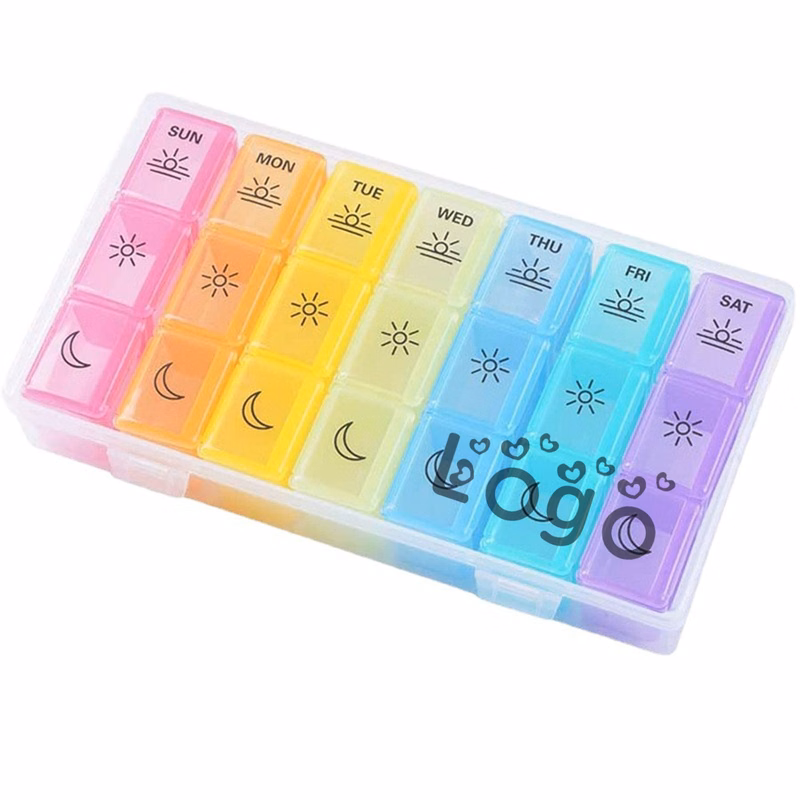 7-day Rainbow Travel Pill Box