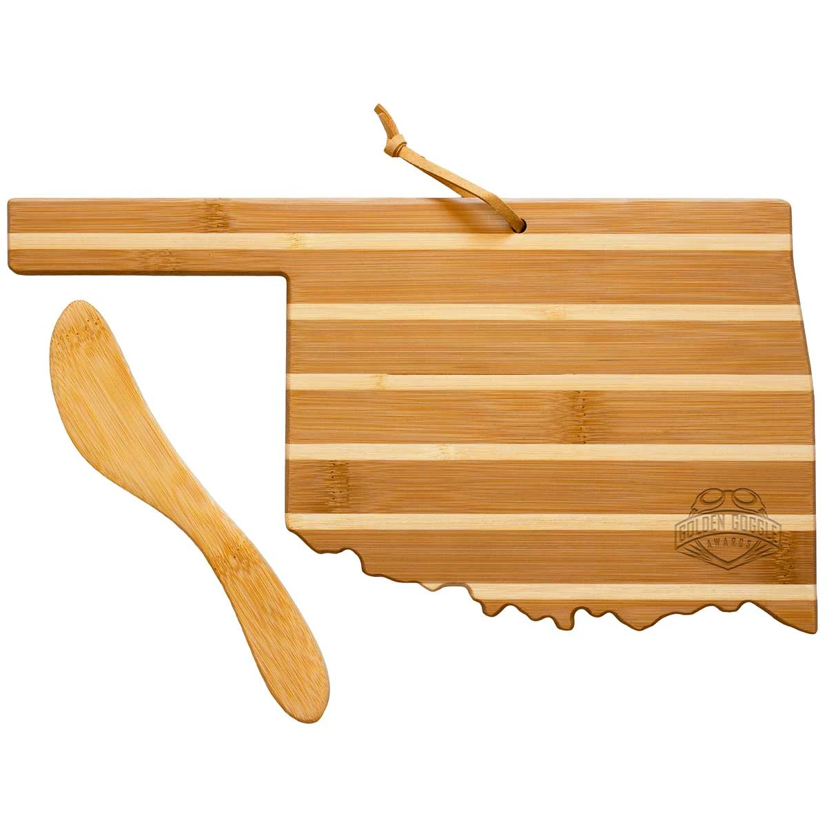 Oklahoma Charcuterie Board with Spreader Knife Gift Set 1