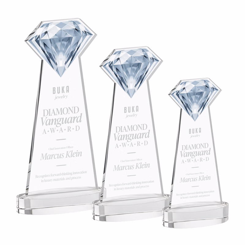 Gemstone Award on Alberton Base - Clear