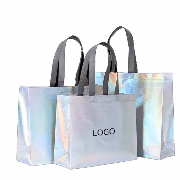Iridescent Party Gift Bags with Non-Woven Material