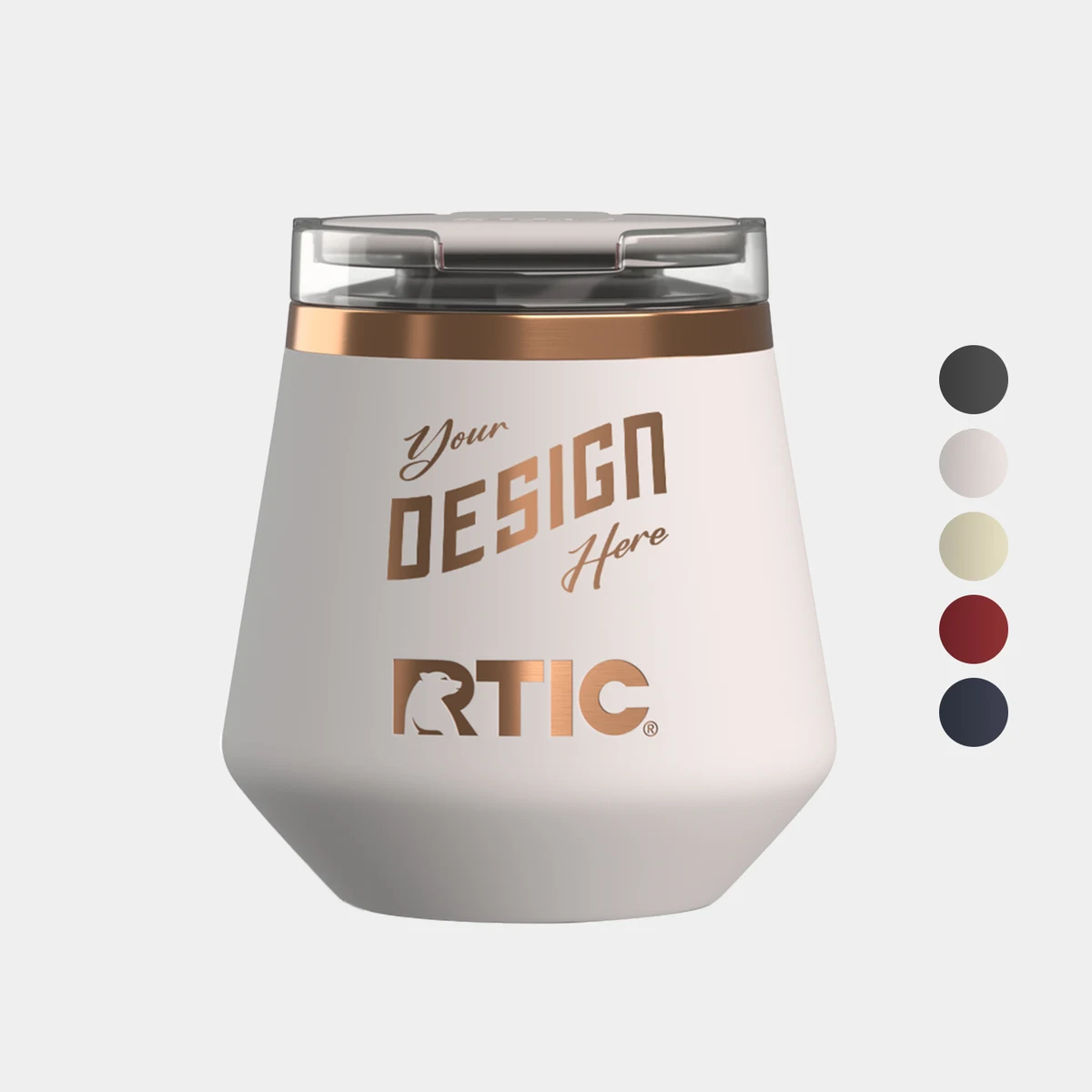 8 oz RTIC® Stainless Steel Ceramic Lined Happy Hour Lowball Tumbler 1