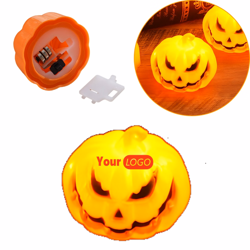 Halloween Pumpkin Ghost Face Electronic Candle