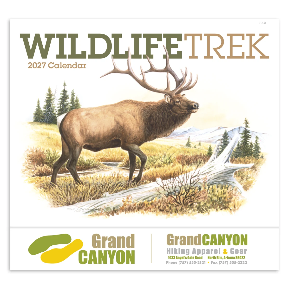 Good Value™ Wildlife Trek - Stapled Calendar 1