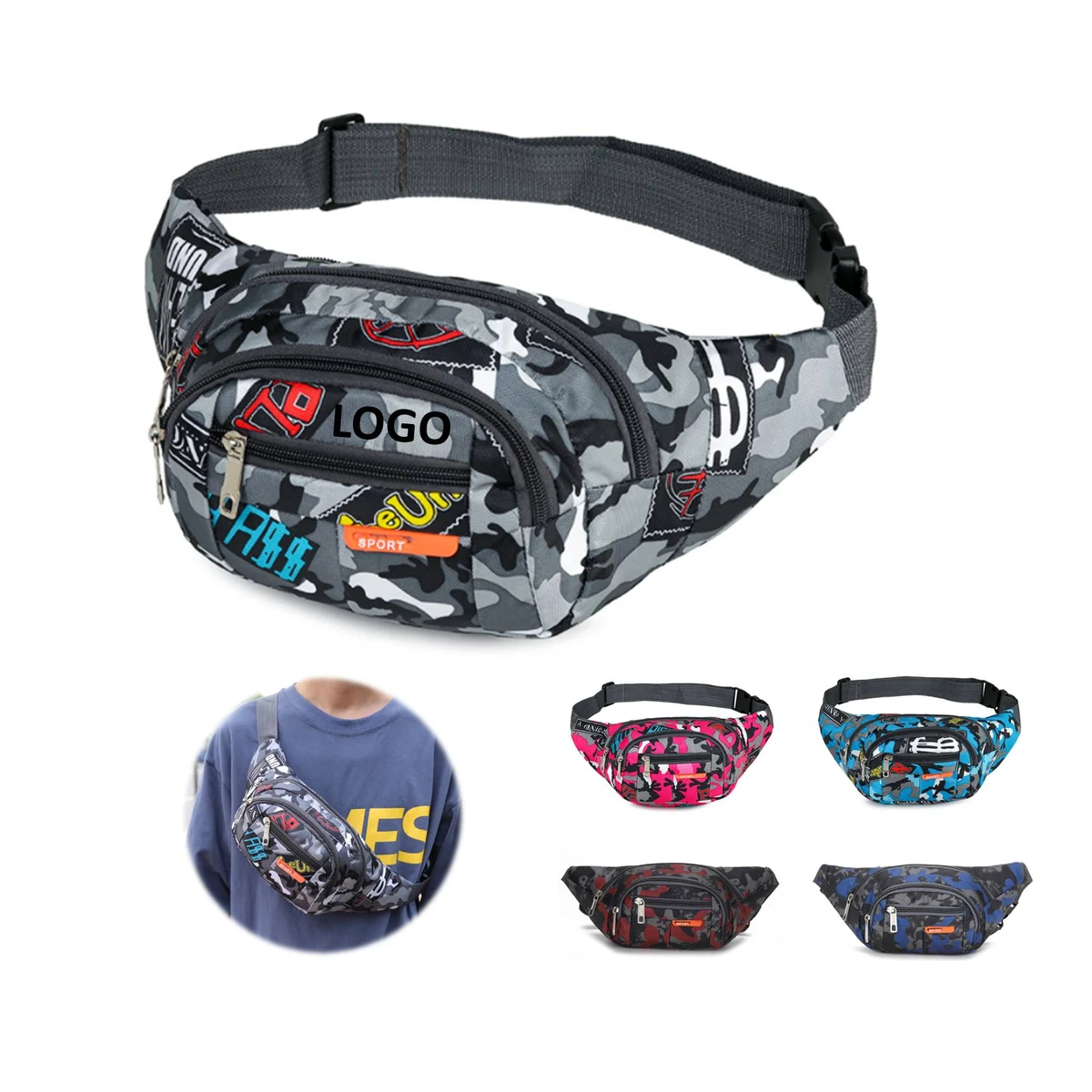 Outdoor Large Capacity Sports Fanny Pack 1