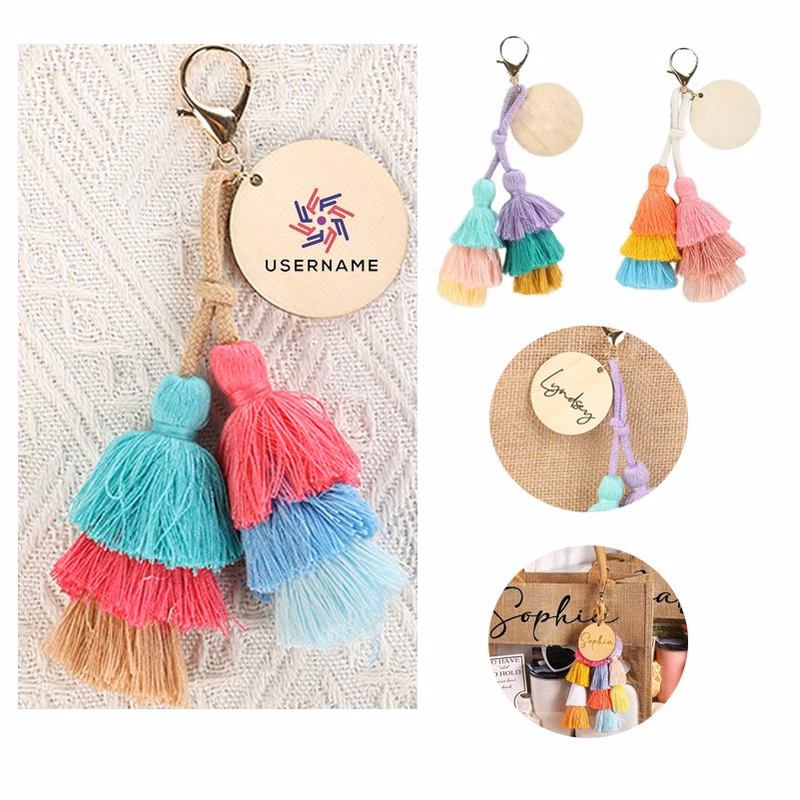 Tassel Bohemian Keychain Backpack Pendant