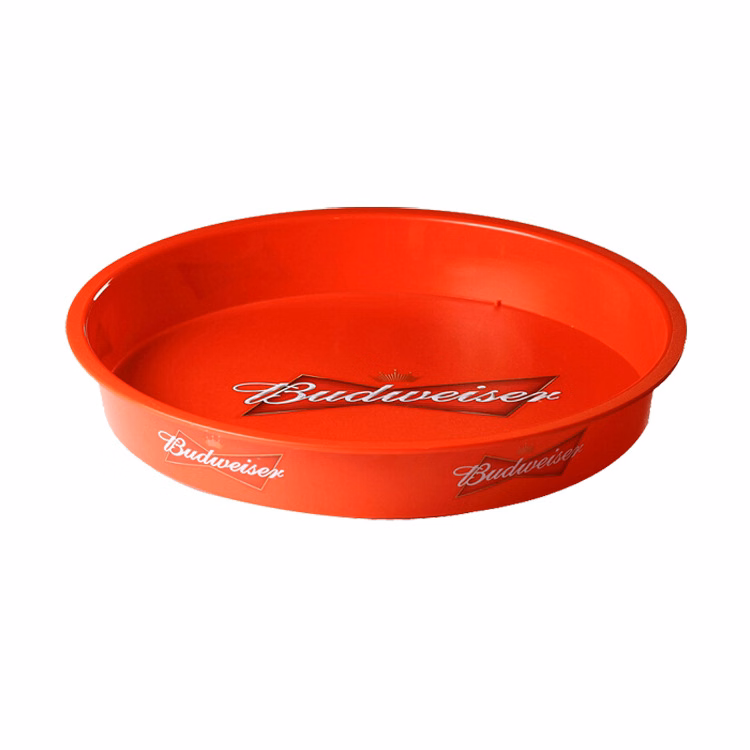 Large Round Serving Beverage Tray